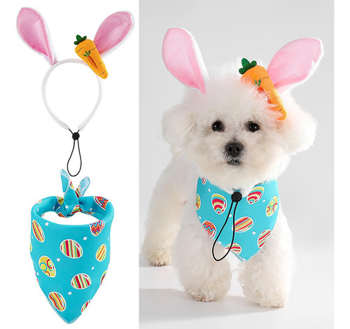 X Pañuelo For Perros, Bufanda For Perros Pequeños M Azul
