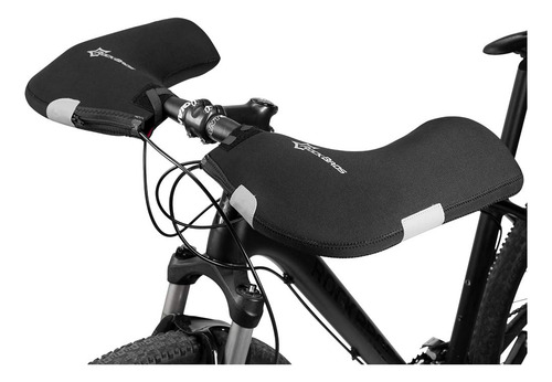 Manoplas De Manillar Rockbros Para Clima Frío Mtb Negro