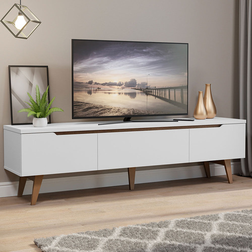 Centro de Entretenimiento Mesa para TV Madesa Reims Hasta 75 Pulgadas Blanco