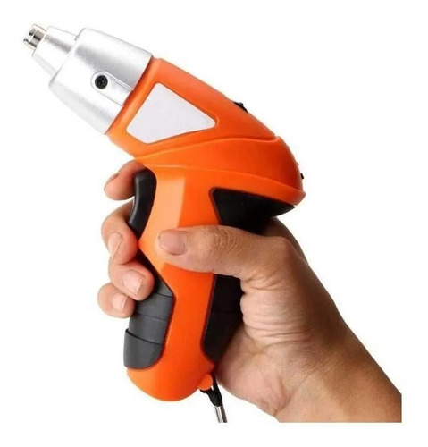 Imagen 2 de 4 de Destornillador Electrico Inalambrico 4.8v + Maleta 46 Piezas