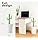 Papelera De Baño Vigar Cactus De 3 Litros Con Tapa, Asa En F