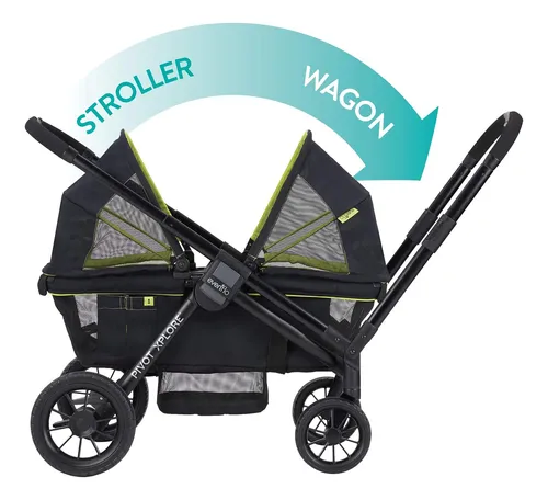 Cochecito Todoterreno Wayfarer Black Evenflo Pivot Xplore