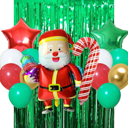 Kit Combo Navidad Papa Noel Verde Regalos Deco Cumpleaños