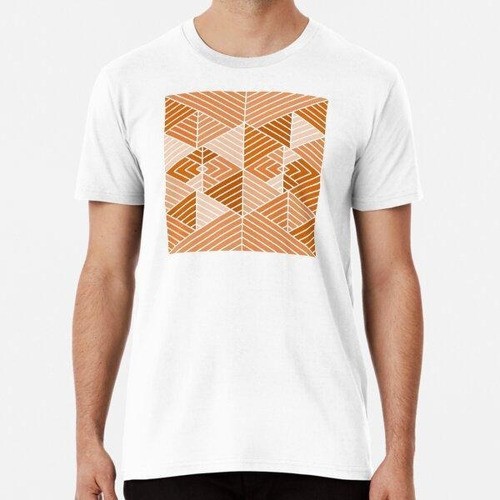 Remera Burnt Orange Autumn Pattern - Triangles Edition #2 Al