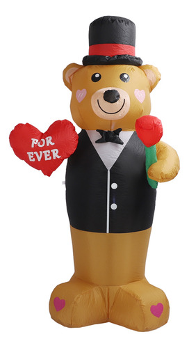 Oso De Peluche Inflable 210t, Fibra De Poliéster, 185 Cm