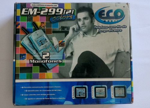 Telefone De Longo Alcance Eco Em-299 ( Sem Baterias)