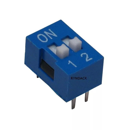 150-peças- Chave Dipswitch 2 Vias 180° Azul