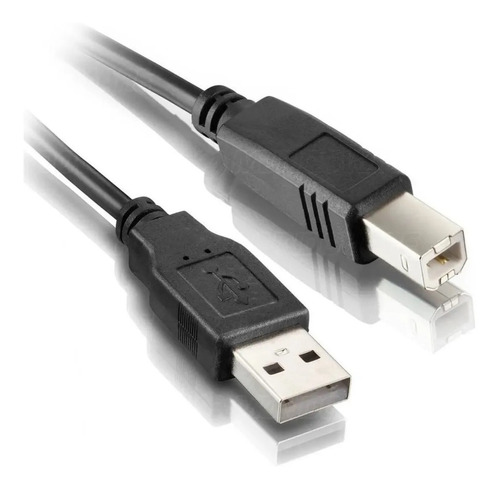 Cabo Usb Para Impressora Com Filtro Preto 3 Metros