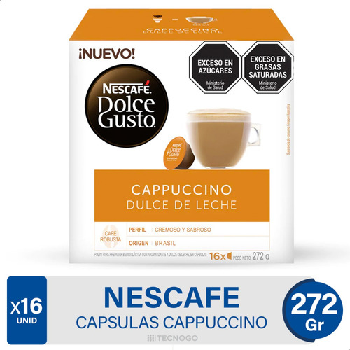 Capsulas Dolce Gusto Cafe Cappuccino Dulce De Leche Nescafe 