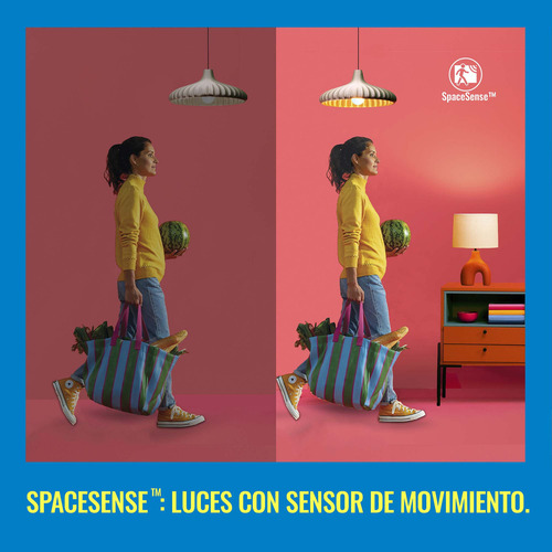 Lámpara Inteligente portátil WiZ Hero con luz multicolor controlable Wi-Fi y altavoces inteligentes, perfecta para crear ambientes vibrantes y personalizables en cualquier lugar