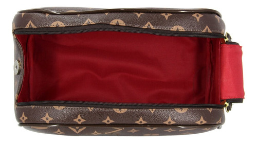 Kit Bolsas Necessaire E Mala Viagens Resistente Alça Reforça Marrom Letra Ouro Marrom