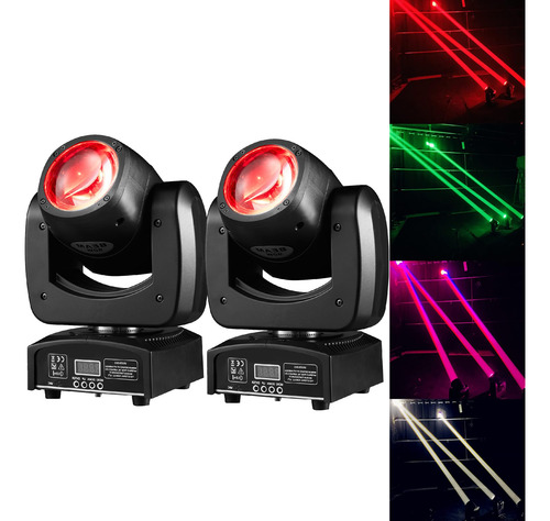 Cabeza Móvil Led 90w Luces Dj 2 Paquetes Rgbw Dmx Para Fiest