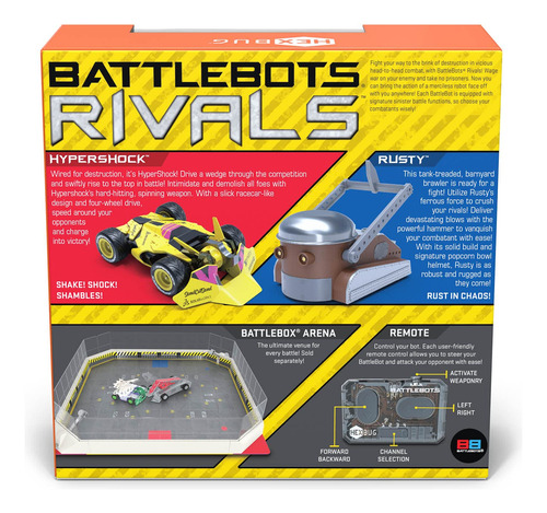 Hexbug De Battlebots Compite Con Rusty E Hypershock Con Cont