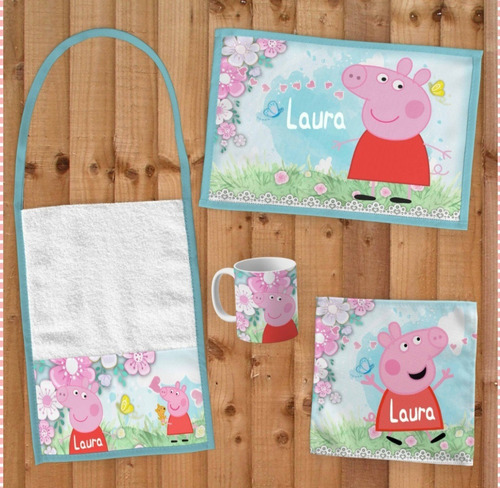 Set De Jardin Pepa Pig. 5 Piezas Personalizado