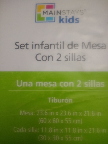 Set De Comedor Infantil 3 Piezas De Tiburón Color Azul