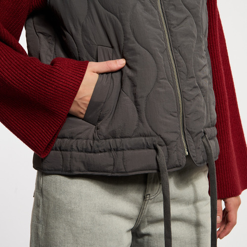 Chaleco Mujer Kevingston Dube Nailon Gris
