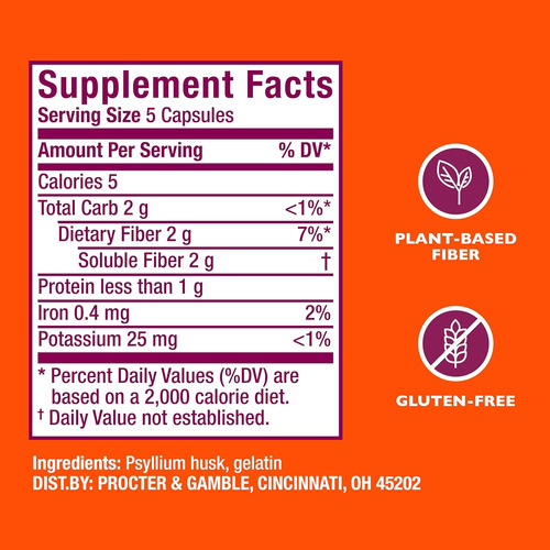 Metamucil, Daily Psyllium Husk Powder Supplement, 3-in-1 ...