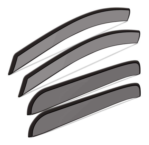 Defletor Calha De Chuva Hilux Sw4 4 Portas Tgpoli Preta
