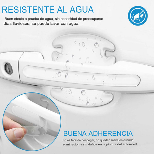 Calcomanias Transparentes Puertas Anti Rayones Set 8 Piezas