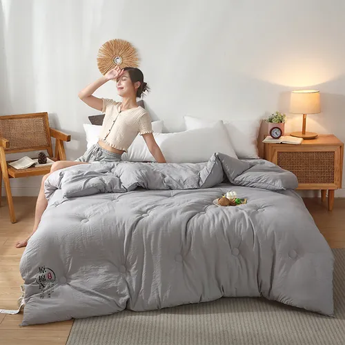 Colcha Ligera Lavable A Máquina, Ideal Para Aire Acondiciona
