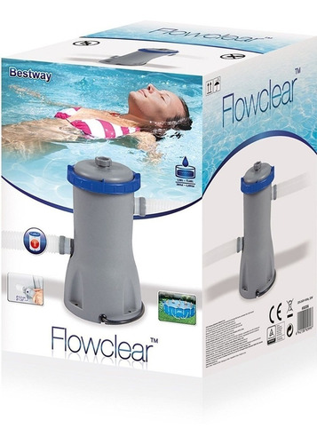 Imagen 1 de 10 de Bomba Filtro Bestway Piletas Inflables Pelopincho 2006 L/h