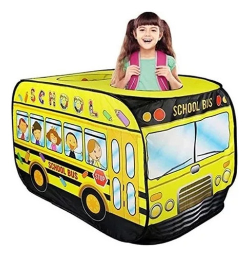 Carpa Infantil Varon Bus Colectivo Escolar Premium Unisex