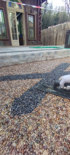 Pisos De Piedra Drenante Continuos