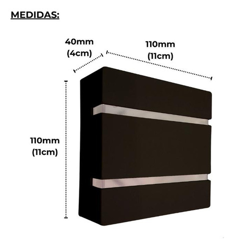 Arandela Led Bivolt G9 2 Facho Àrea Externa E Interna Ip65
