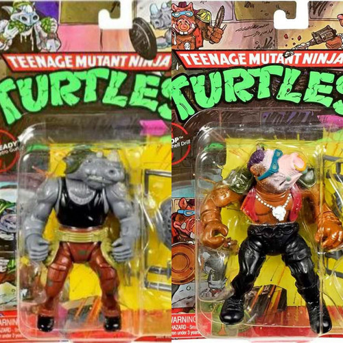 Tortugas Ninja Tmnt Pack Bebop Y Rocksteady Nuevo