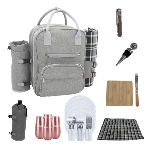 Picnic De Felpa: Mochila Familiar Sencilla