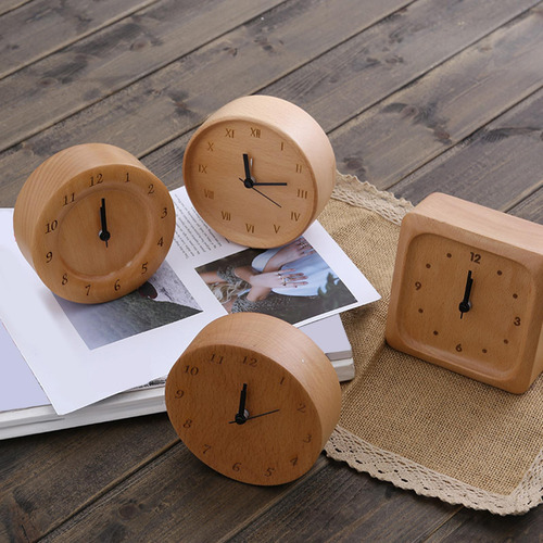Reloj Despertador Reloj De Escritorio De Madera Estilo A