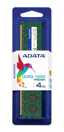 Adata Memoria Ram Para Pc Ddr3 4gb 1333mhz Dimm