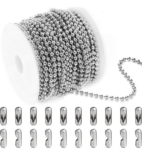 Cadenas De Bolas De Acero Inoxidable Para Collares Con Cuent
