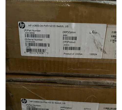 Switch Hp A3600-24-poe+v2 (capa 2,3,4)