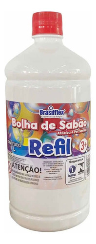 Refil Liquido Para Bolhas De Sabao 1 Litro Brasilflex