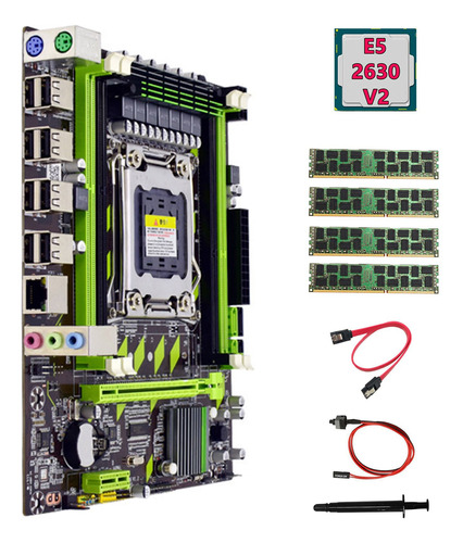 Placa Base X79+cpu E5 2630 V2+4 X 4 Gb Ddr3 1600 Mhz Reg Ecc