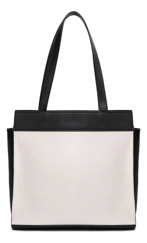 Bolsa Tote Perry Ellis A01755 Color Blanco/negro