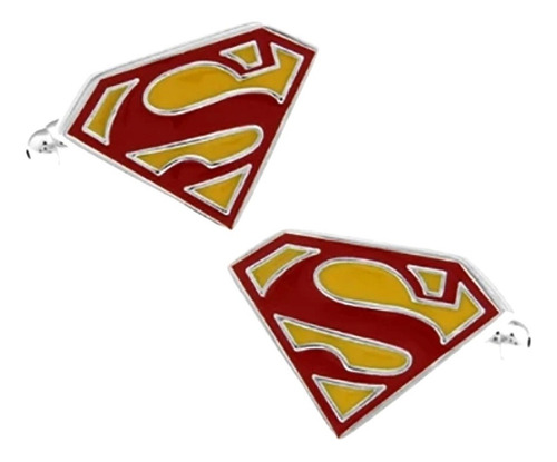 Gemelos Mancuernillas Logo De Superman Clasico