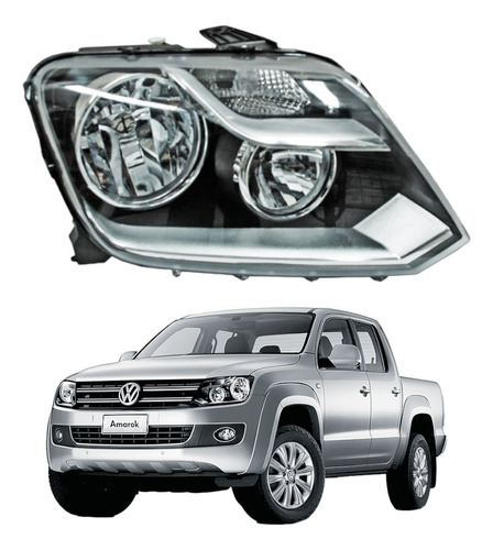 Faro Vw Amarok 2011 - 2016 Izq