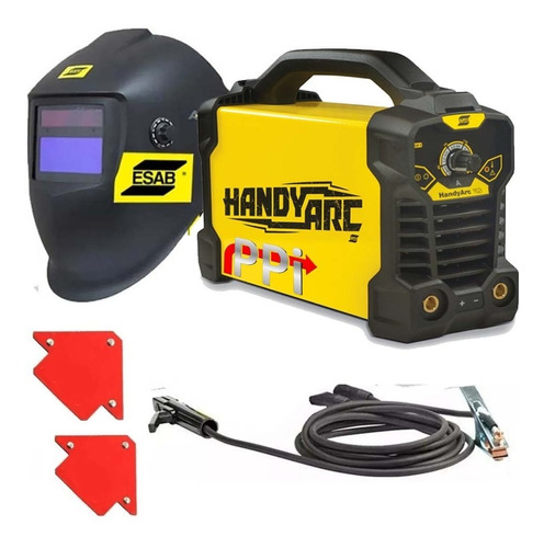 Soldadora Inverter Esab Handyarc 162i + Mascara A20 Escudras