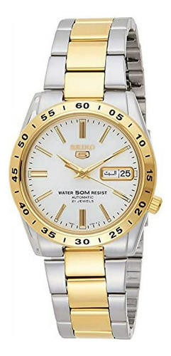 Reloj Seiko 5 Snke04k1 Hombre Dorado Automatico Color de la malla Dorado y Acero Color del fondo Plateado