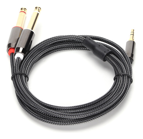 Cable Jk366 De 3,5 Mm A Doble Línea De 6,35 Mm A Chapado En