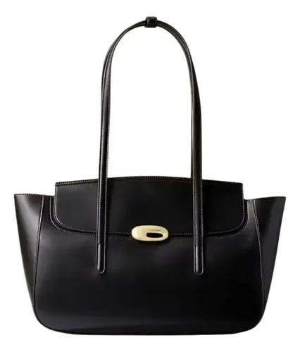Bolsa Ck Detalhe Dourado - Preto Preto