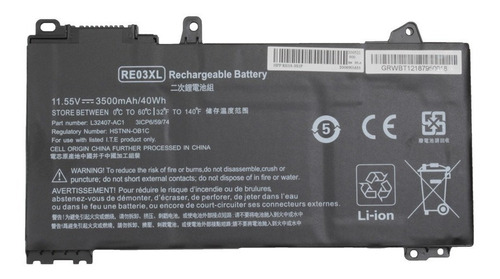 Bateria Compatible Con Hp Re03xl Calidad A