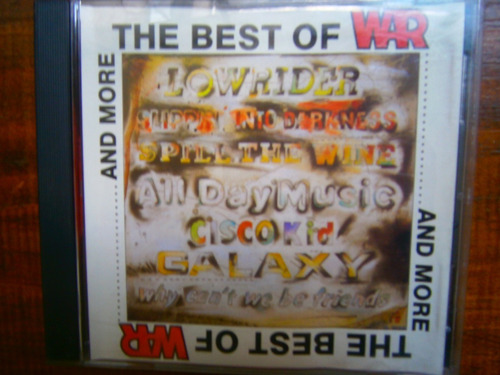 War The Best Of War And More Cd Import 13 Canciones 1987