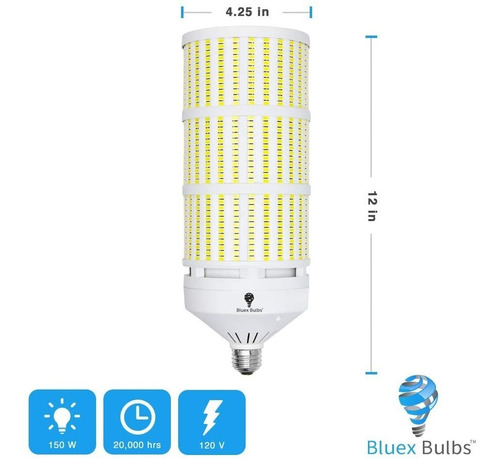 Bombillo Led E27 150w (1000w) 120v 20.000lm Luz Blanca