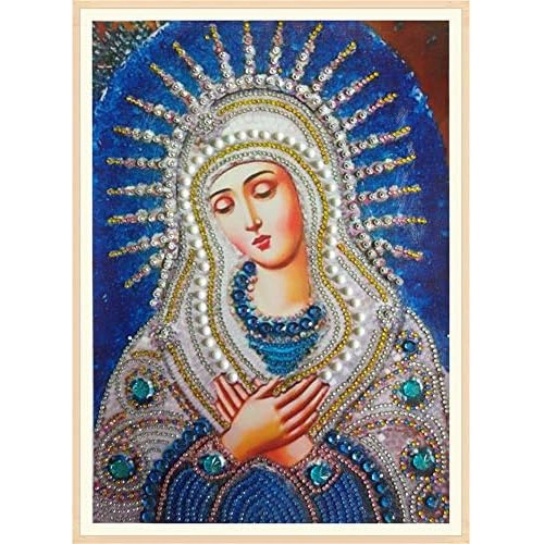 Pintura De Diamante 5d Virgen María Forma Especial