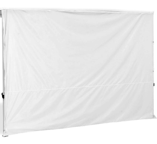 Pared Gazebo 3 X 1.96mts Blanco Lisa Lateral Cobertor 420d