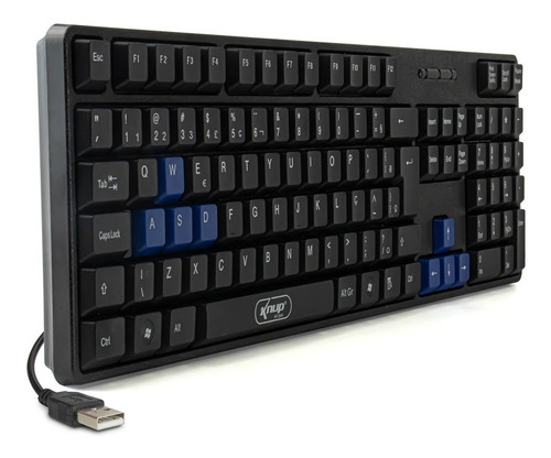 Teclado Gamer Confortável Silencioso Teclas Destaque Barato