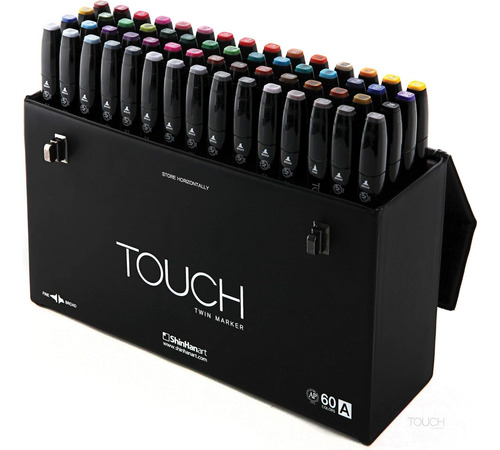 Shinhan Twin Tip Marker Set 60 By Shin Han